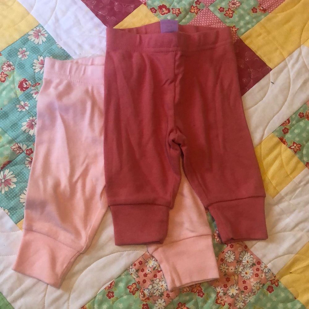 Just one you Carter’s 3 month leggings never worn light pink dark pink